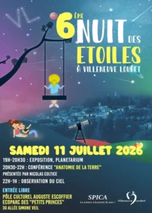 samedi 11 juillet 2026 : 6éme nuit des étoiles