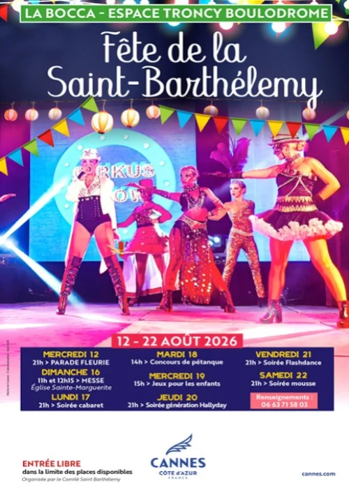 Du 16 au 22 août 2026 : Fête de la Saint-Barthélemy