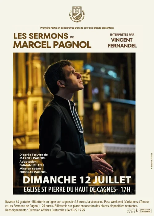 Dimanche 12 juillet 2026 : Les Sermons de Marcel Pagnol