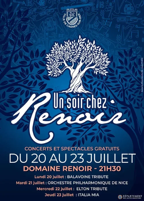 Du 20 au 23 juillet 2026 : 18e édition d'Un Soir chez Renoir