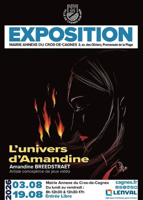 Du 3 au 19 août 2026 : Exposition L’Univers d’Amandine Breedstraet