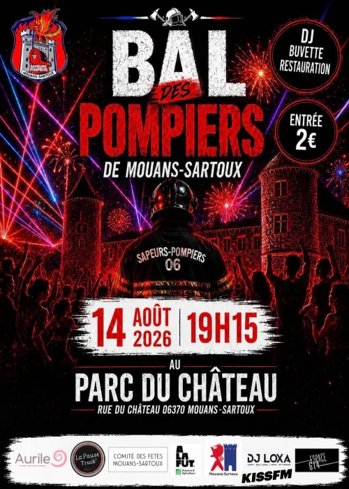 Vendredi 14 août 2026 : Bal des pompiers