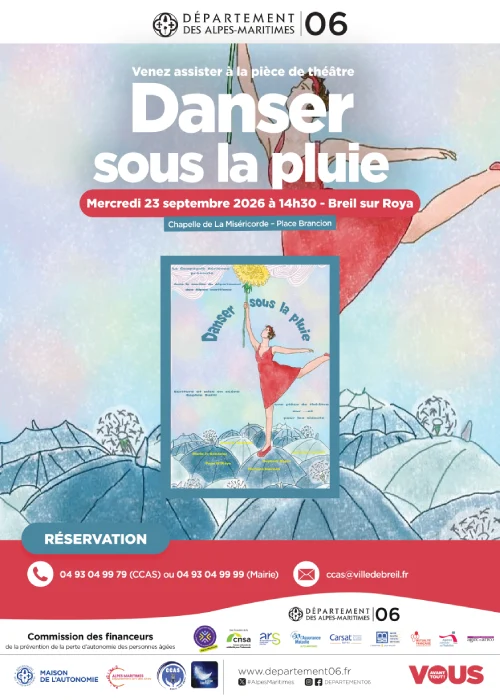 Mercredi 23 septembre 2026 : Danser sous la pluie
