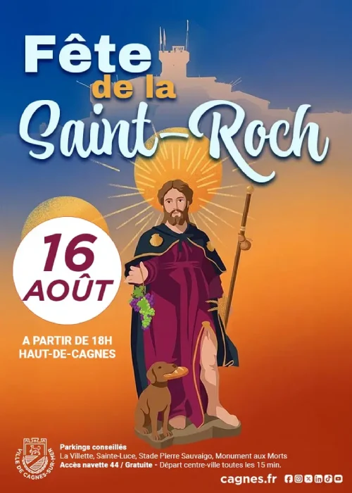 Dimanche 16 août 2026 : Fête de la Saint-Roch