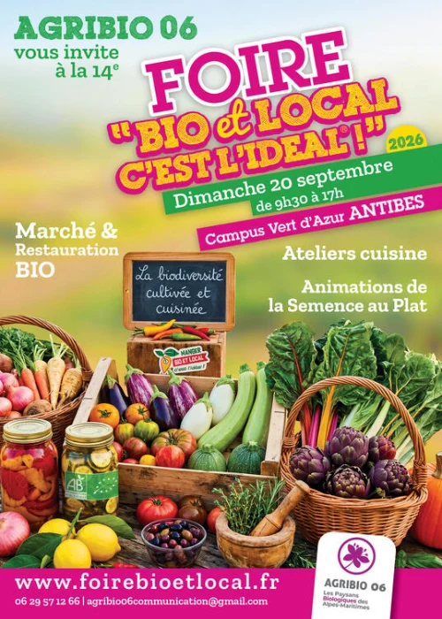 Dimanche 20 septembre 2026 : Foire "Bio et local c'est l'idéal!"