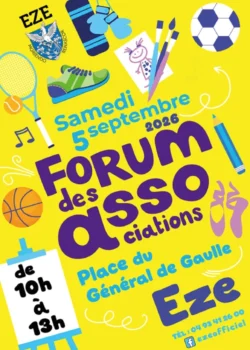Samedi 5 septembre 2026 : Forum des associations
