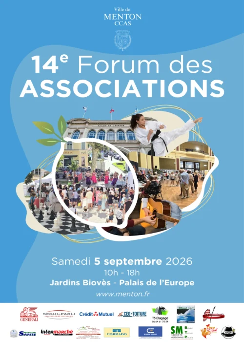 Samedi 6 septembre 2026 : Forum des associations
