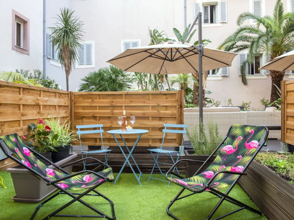 Terrasse Hotel Beau Rivage Nice