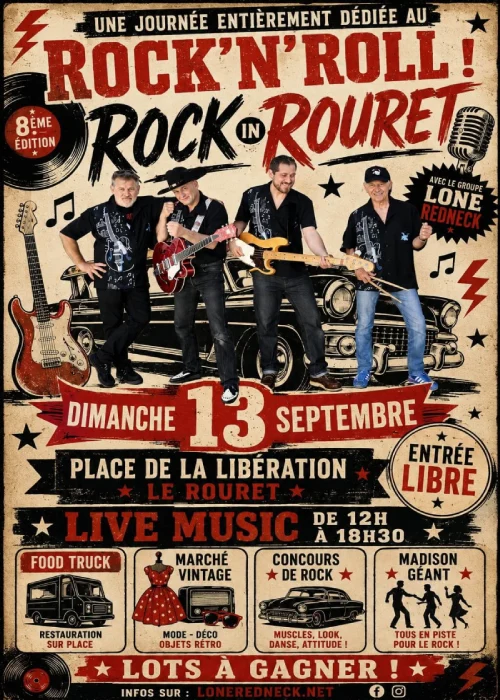 Dimanche 13 septembre 2026 : Rock in Rouret - Une journée vintage