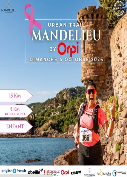 Dimanche 4 octobre 2026 : Urban Trail Mandelieu 2026