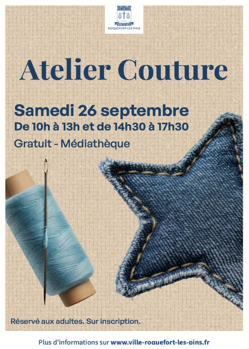 Samedi 26 septembre 2026 : Atelier couture