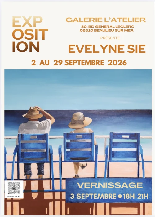 Du 2 au 29 septembre 2026 : Exposition Evelyne Sie "L'Atelier sur mer"
