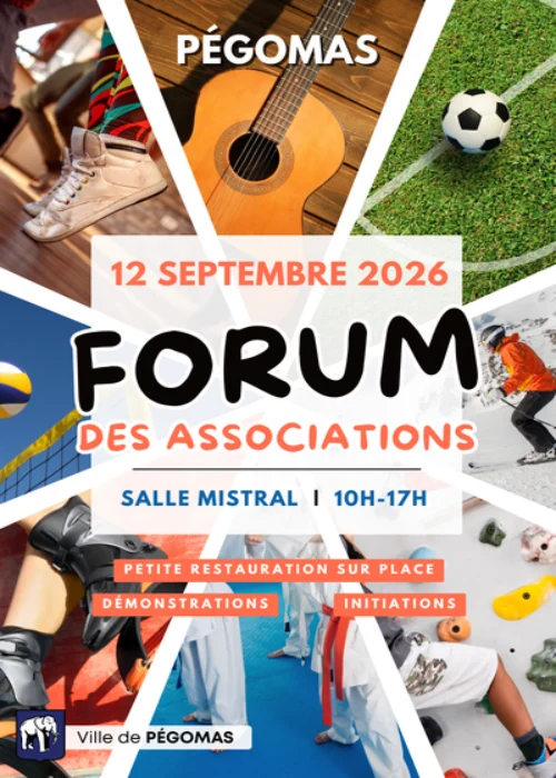 Samedi 12 septembre 2026 : Forum des associations