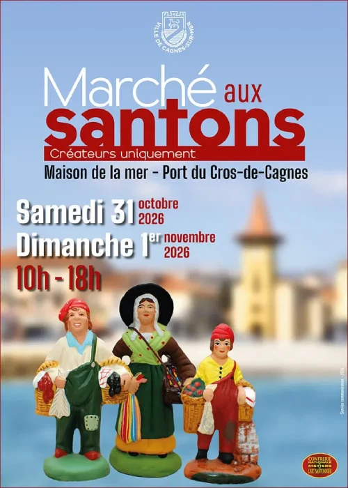 Les 31 octobre et 1er novembre 2026 : 12e édition du Marché aux Santons