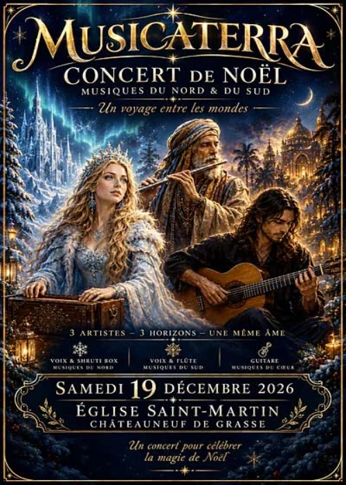 Samedi 19 décembre 2026 : Concert de Noël "Musicaterra"