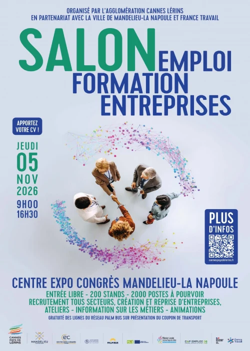Jeudi 5 novembre 2026 : Salon Emploi, Formation, Entreprises