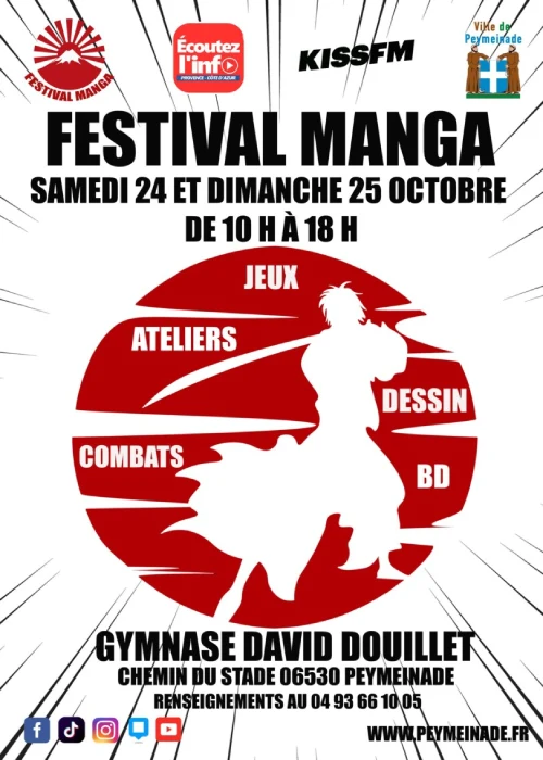 Les 24 et 25 octobre 2026 : 11e édition du Festival manga et arts japonais