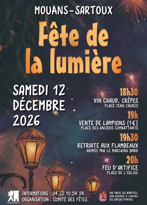 Samedi 12 décembre 2026 : Fête de la lumière