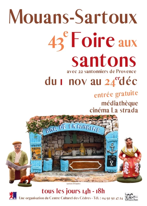 Du 1er novembre au 24 décembre 2026 : 43ème Foire aux santons