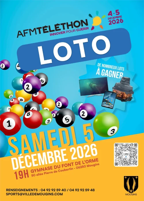 Samedi 5 décembre 2026 : Loto – Téléthon