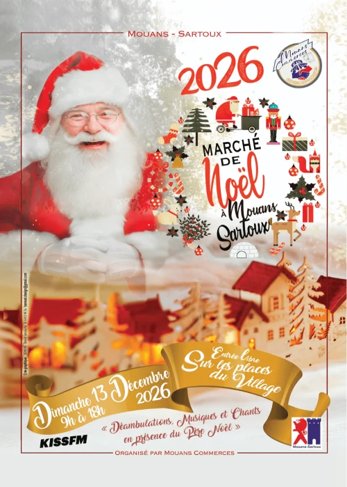 Dimanche 13 décembre 2026 : Marché de Noël