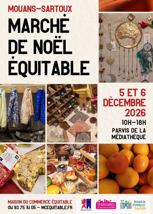 Les 5 et 6 décembre 2026 : Marché de Noël équitable