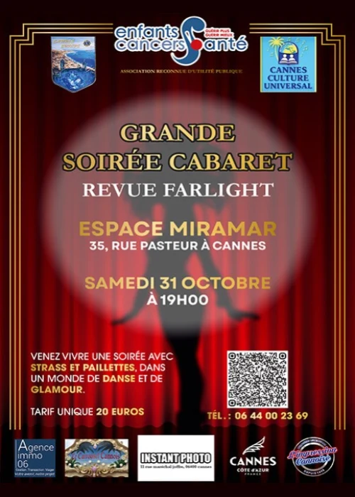 Samedi 31 octobre 2026 : Grande soirée cabaret